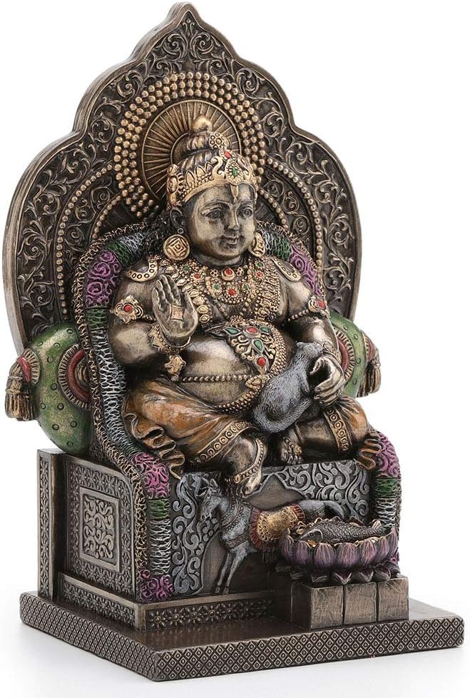 Lord Kubera Hindu God Of Wealth Figurine