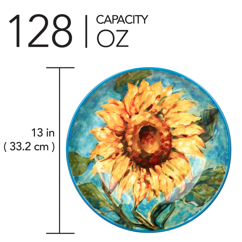 Golden Sunflowers Serving/Pasta Bowl