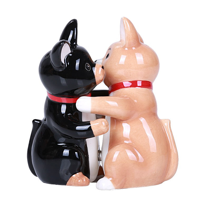 Hugging Chinhuahua Salt and Pepper Shakers Set