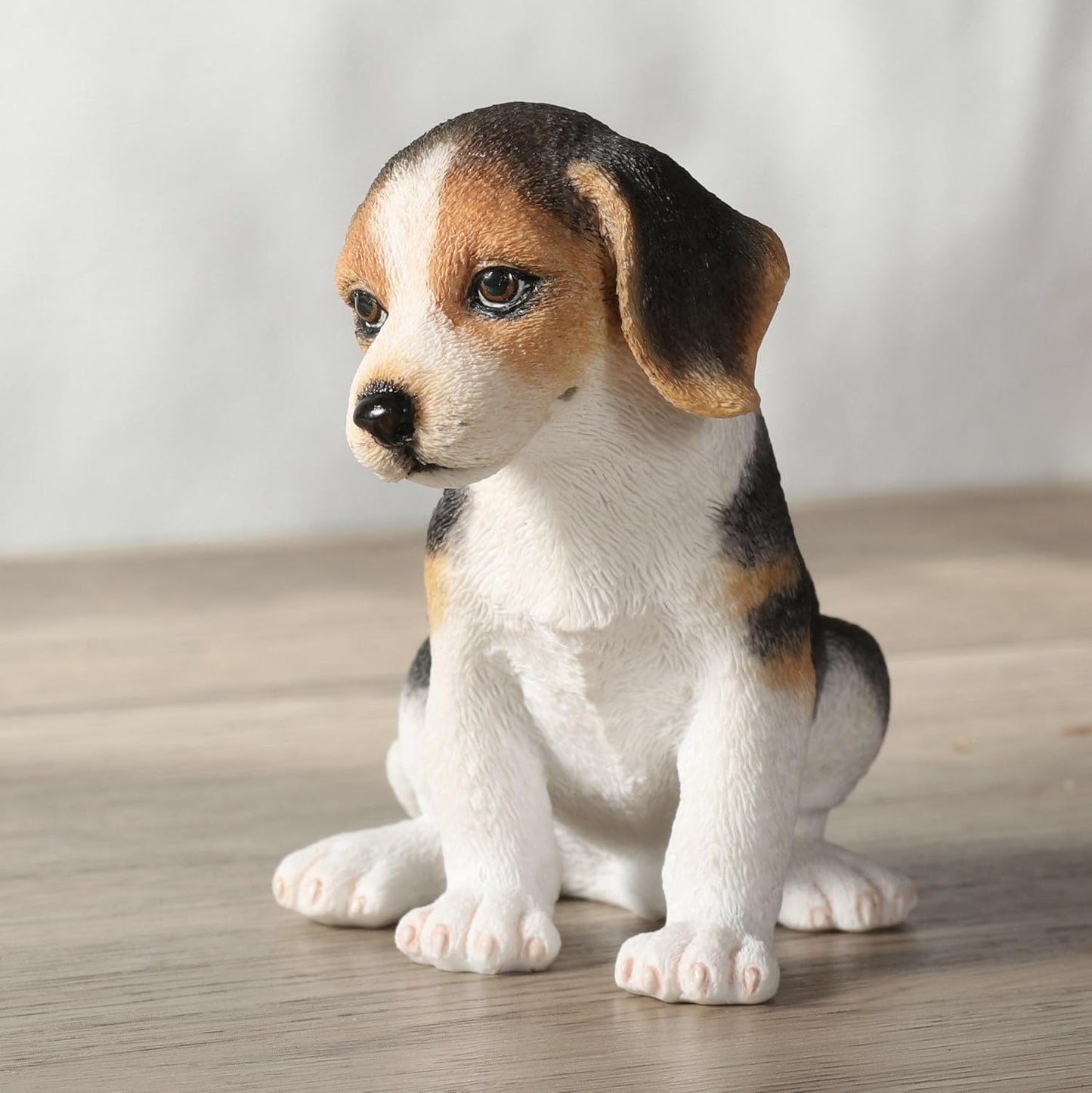 Sitting Beagle Puppy Figurine