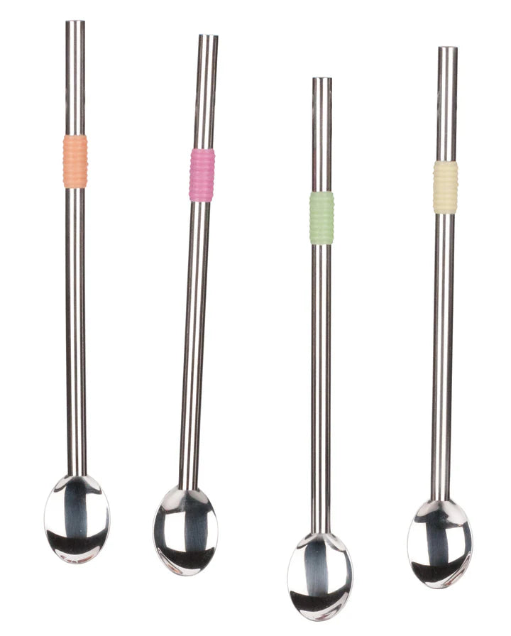 8.5In Spoon Straw Set Of 4