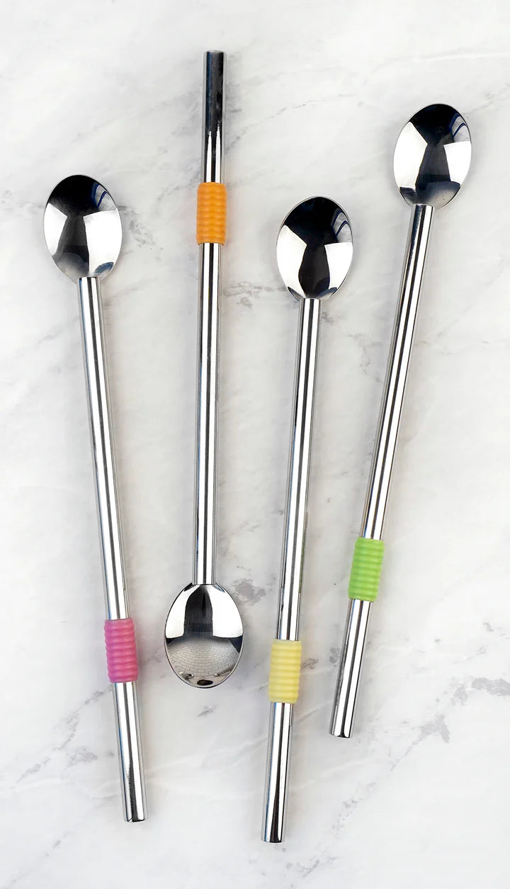8.5In Spoon Straw Set Of 4