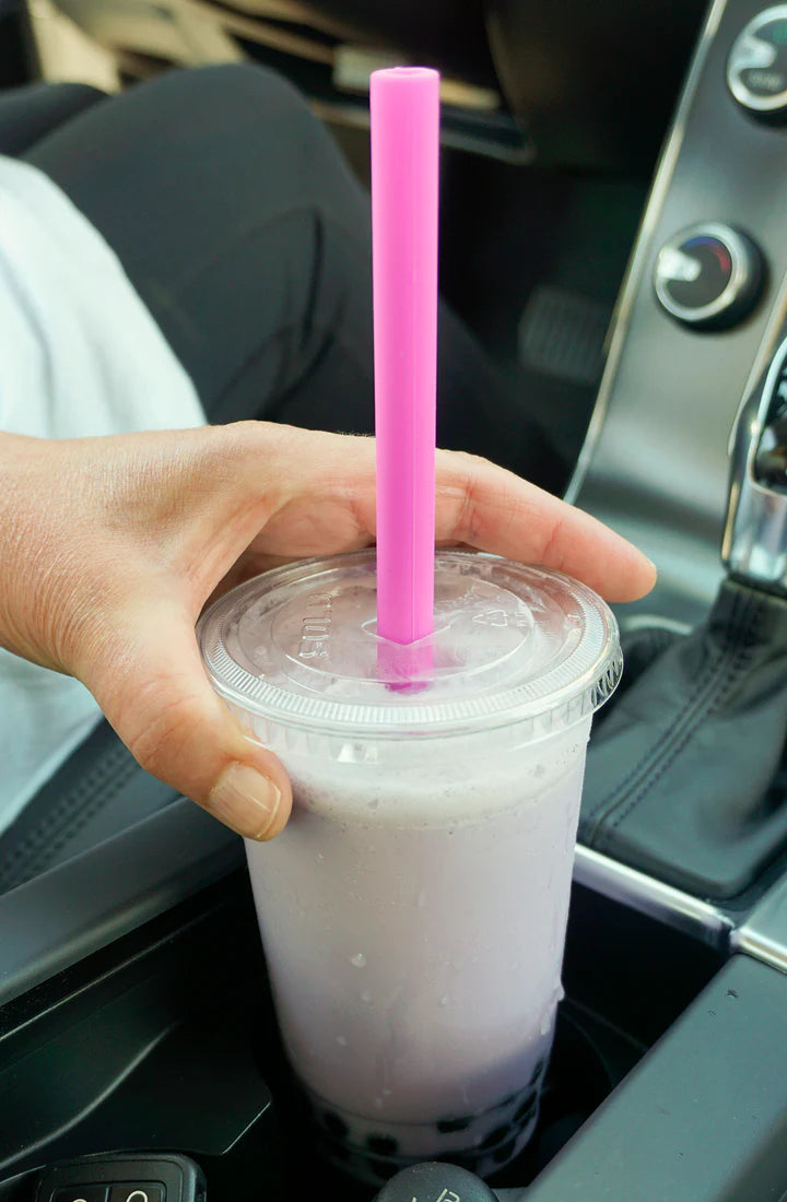 10 In Silicone Smoothie Straw Set Of 6