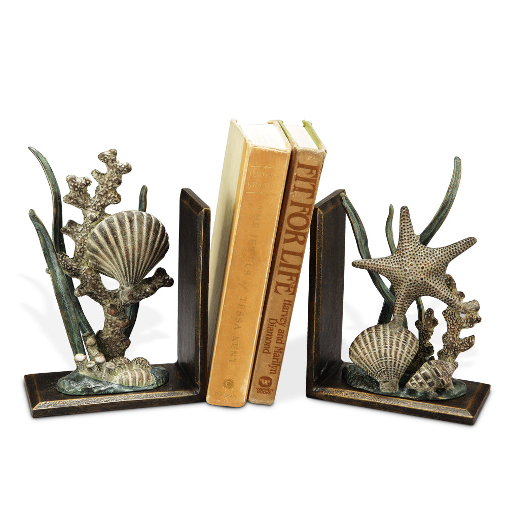 Shell Bookends Pair