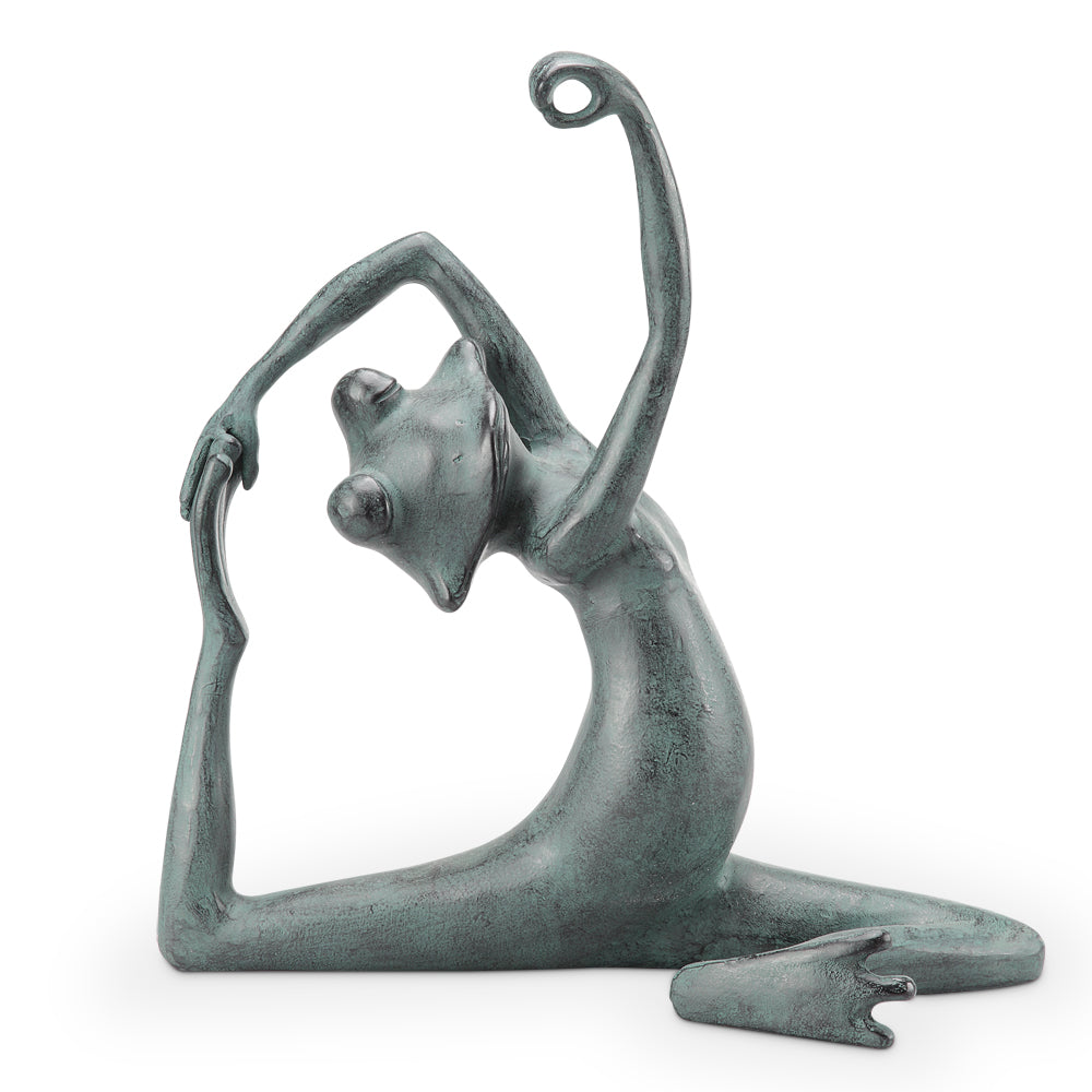 Limber Yoga Frog Garden Sculpture