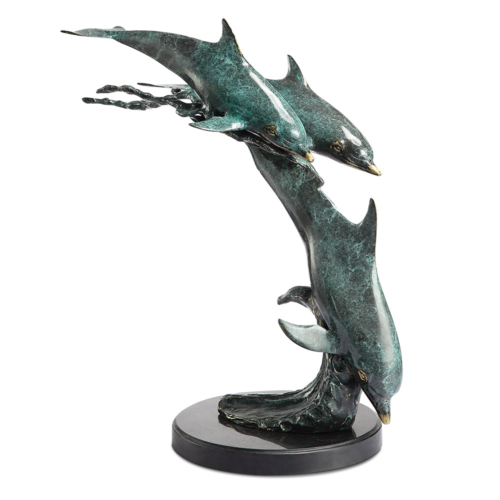 Dolphin Trio On Wave