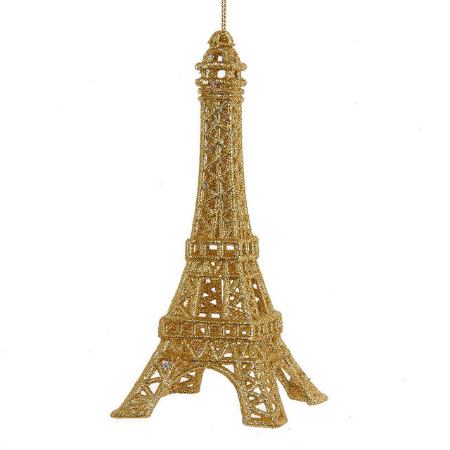 Gold Eiffel Tower Acrylic Ornament