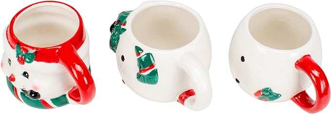 Friendly White Snowman Ceramic Stackable Coffee Mug