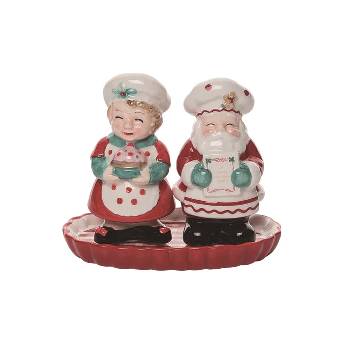 Dolomite North Pole Salt & Pepper Shakers Set