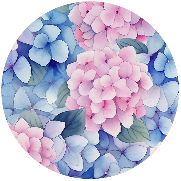 Hydrangea 8" Trivet