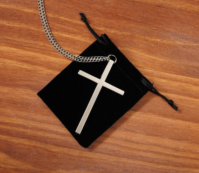 Silver Plate Clergy Cross