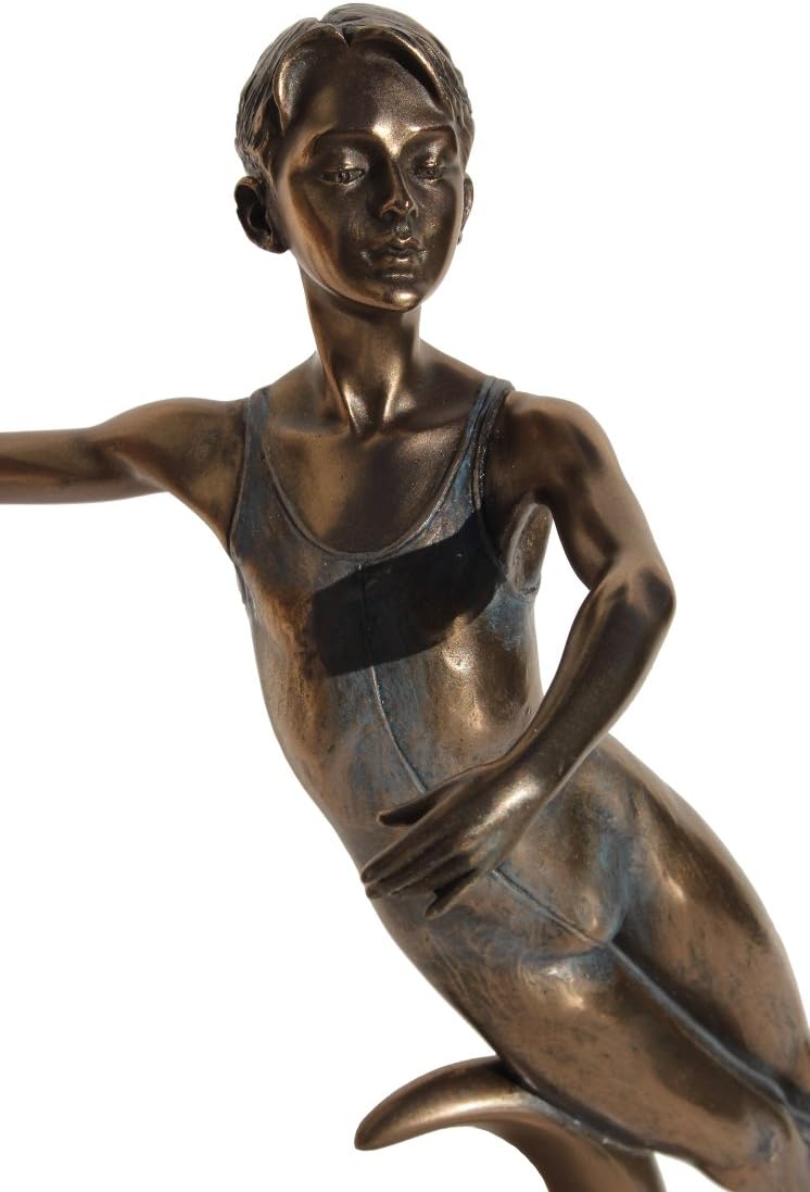 Cold Cast Bronze Male Dancer Performs En Arriere Collectible Figurine Home Décor