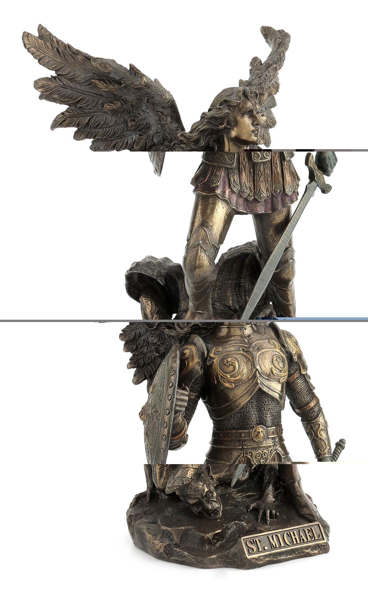 St. Michael Standing On Demon With Sword And Shield
