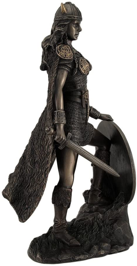 Female Viking Warrior With Sword And Shield