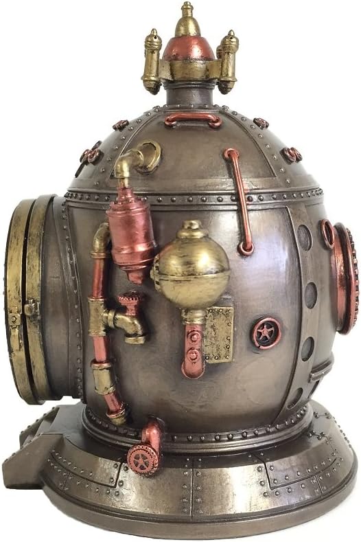 Steampunk Time Machine Trinket Box Clock