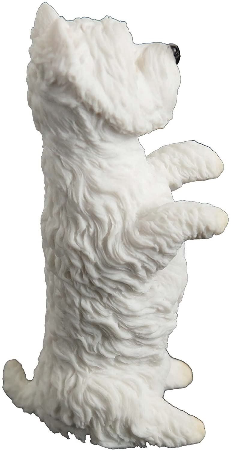 West Highland White Polystone Terrier Sitting Up Puppy Dog