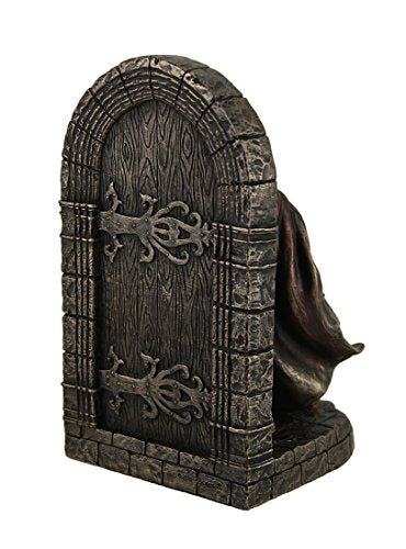 Armored Maltese Crusader With Sword And Shield Guarding Door - Bookend