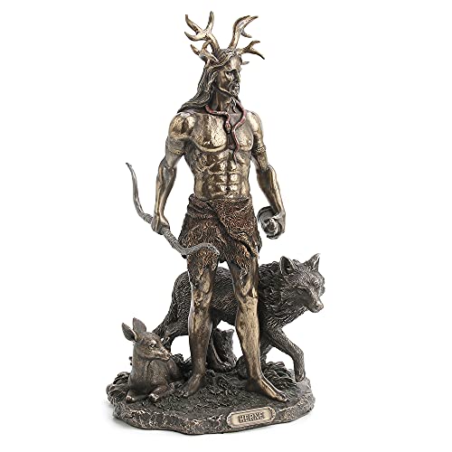 Herne The Hunter With Deer And Wolf