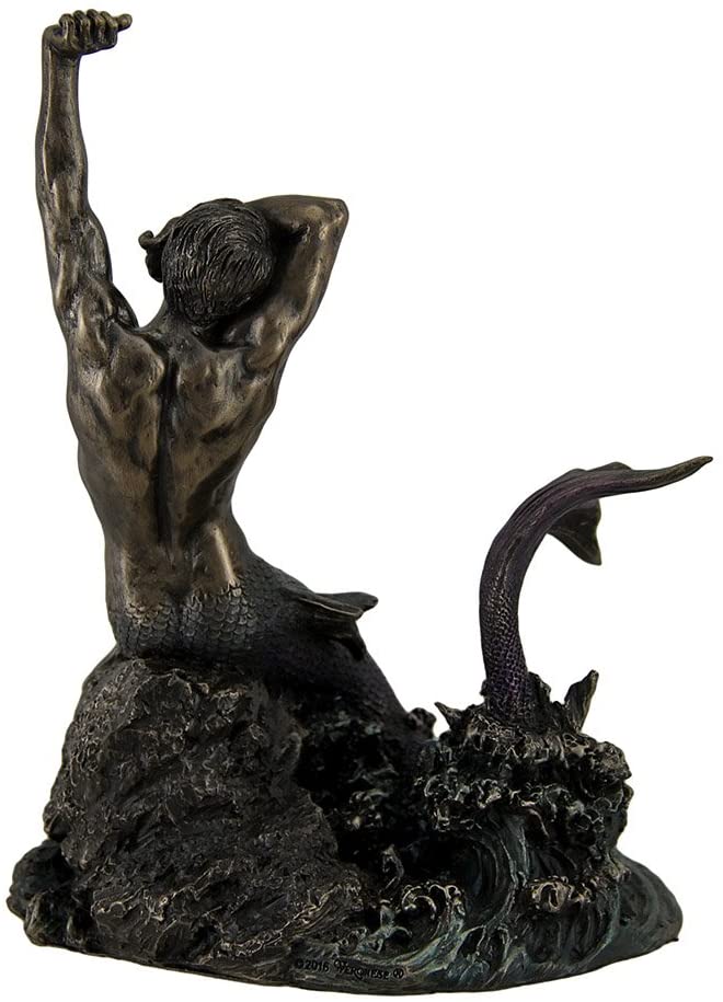 Merman Stretching On Rock