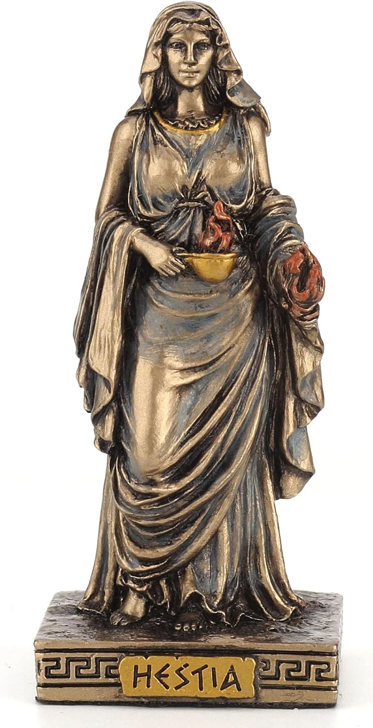 Hestia Greek Gods Painted Polystone Miniature Figurine