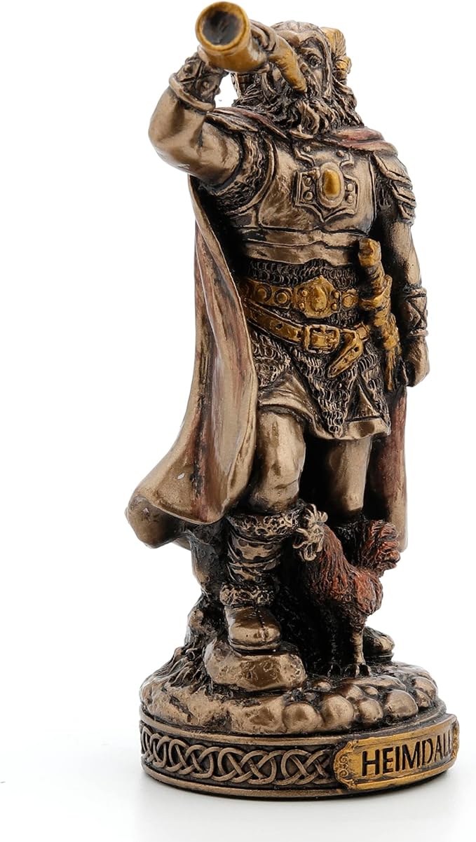 Heimdall Painted Polystone Statue