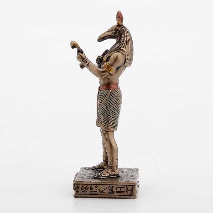 Thoth Painted Polystone Statue