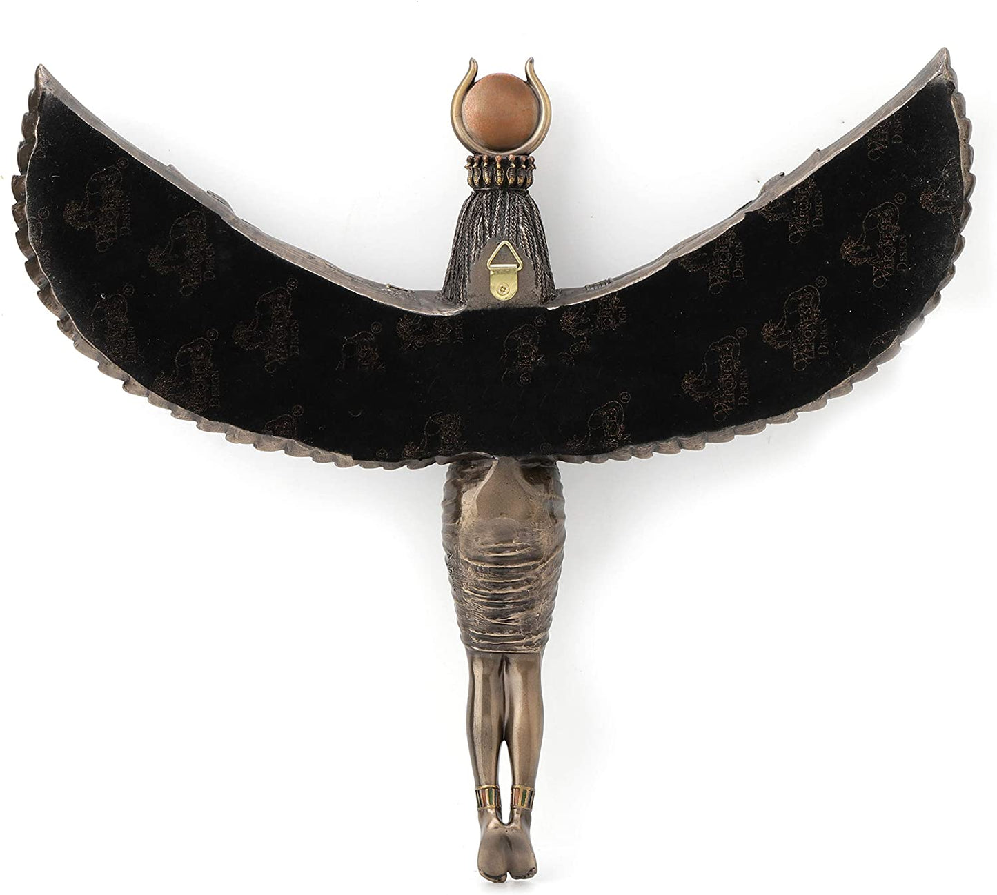 Egyptian Goddess Isis Spreading Wings Wall Plaque