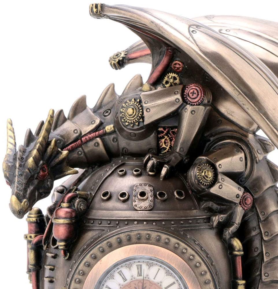 Steampunk Dragon On The Time Machine Trinket Box