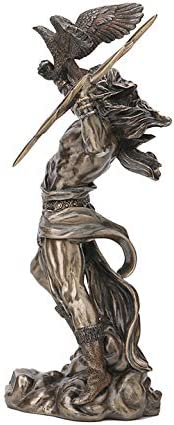 Greek God Zeus Holding Thunderbolt With Eagle