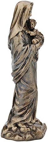 Madonna And Baby Jesus Decorative Painted Polystone Figurine