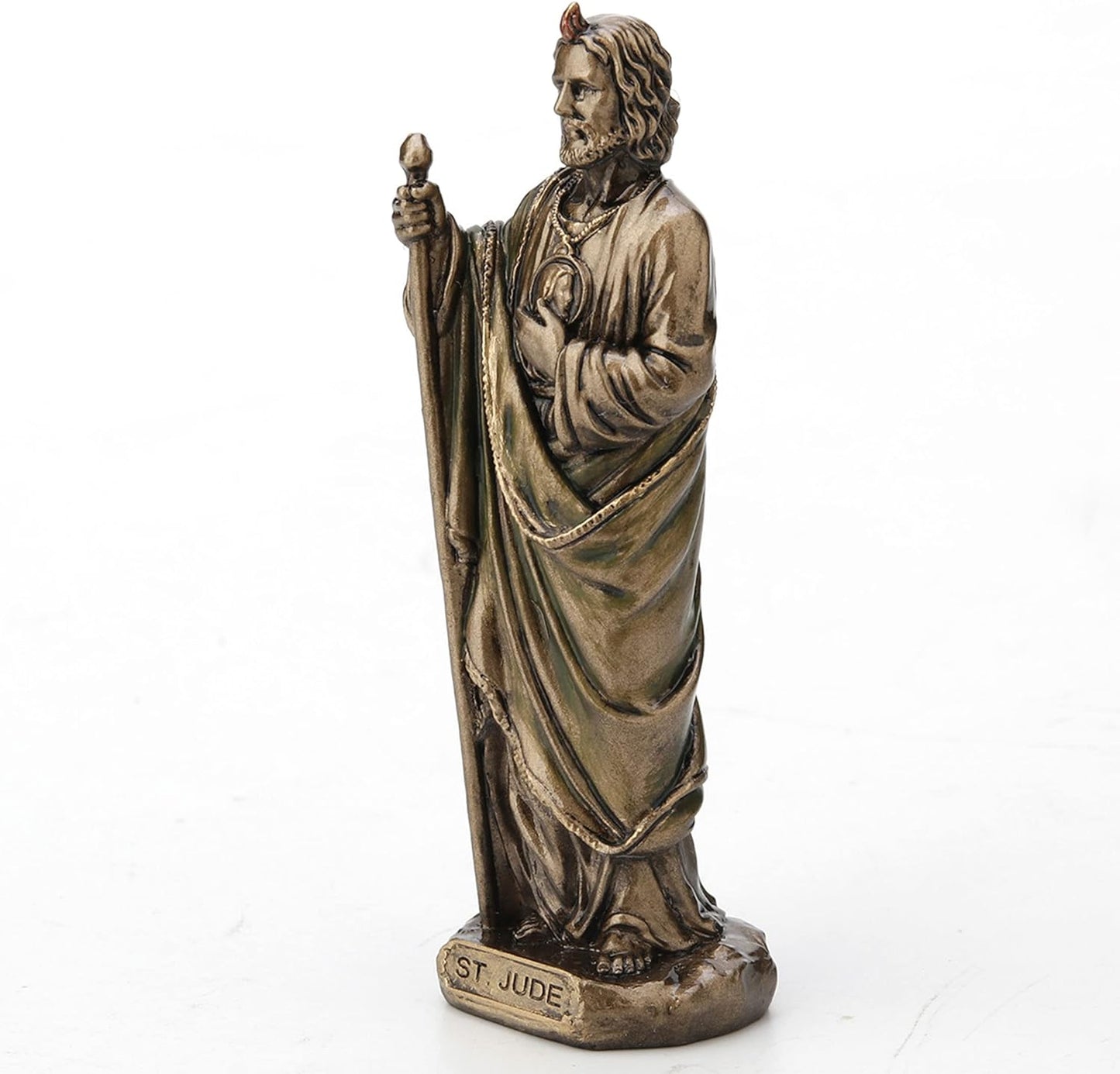 Saint Jude The Apostle Hand Painted Miniature Statue