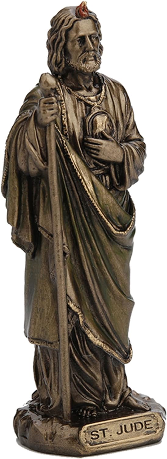 Saint Jude The Apostle Hand Painted Miniature Statue