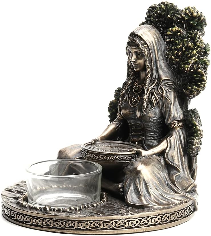 Celtic Goddess Danu Tealight Candle Holder