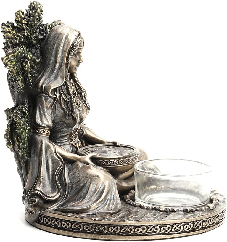 Celtic Goddess Danu Tealight Candle Holder