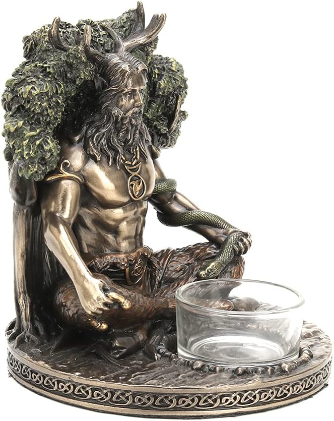 Celtic God Cernunnos Tealight Candle Holder