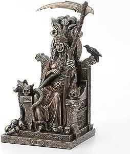Hel Sitting On Throne Norse Goddess Of Death