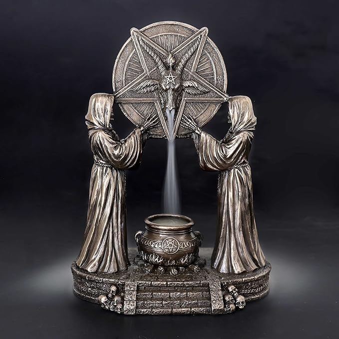 Sigil Of Baphomet Occult Altar Backflow Incense Burner