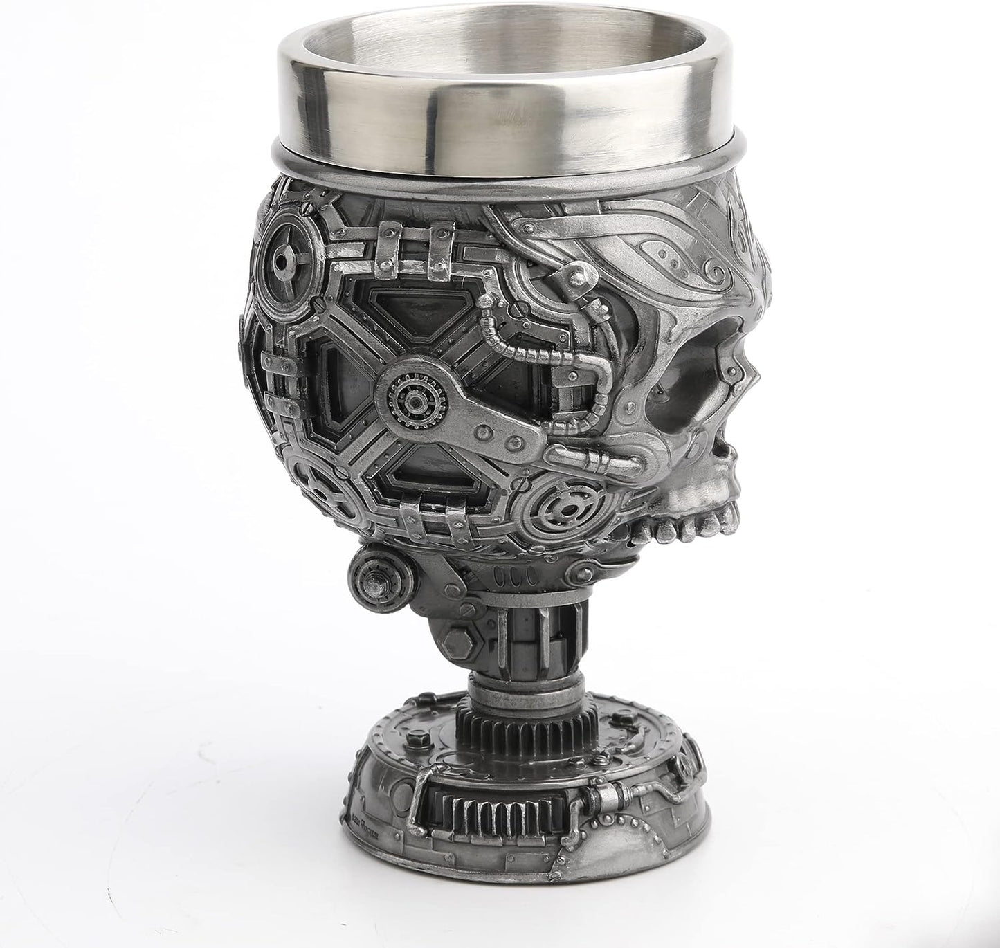 Steampunk Skull Celtic Trinity Goblet Mug
