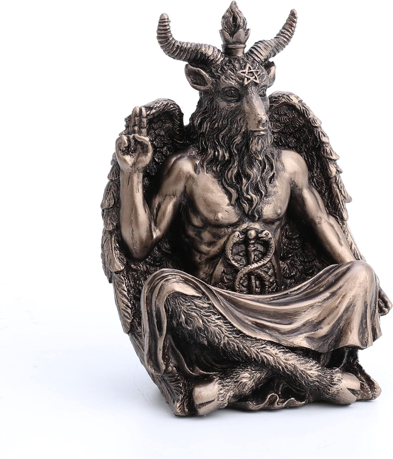 Baphomet Sitting Meditation Pose Statue