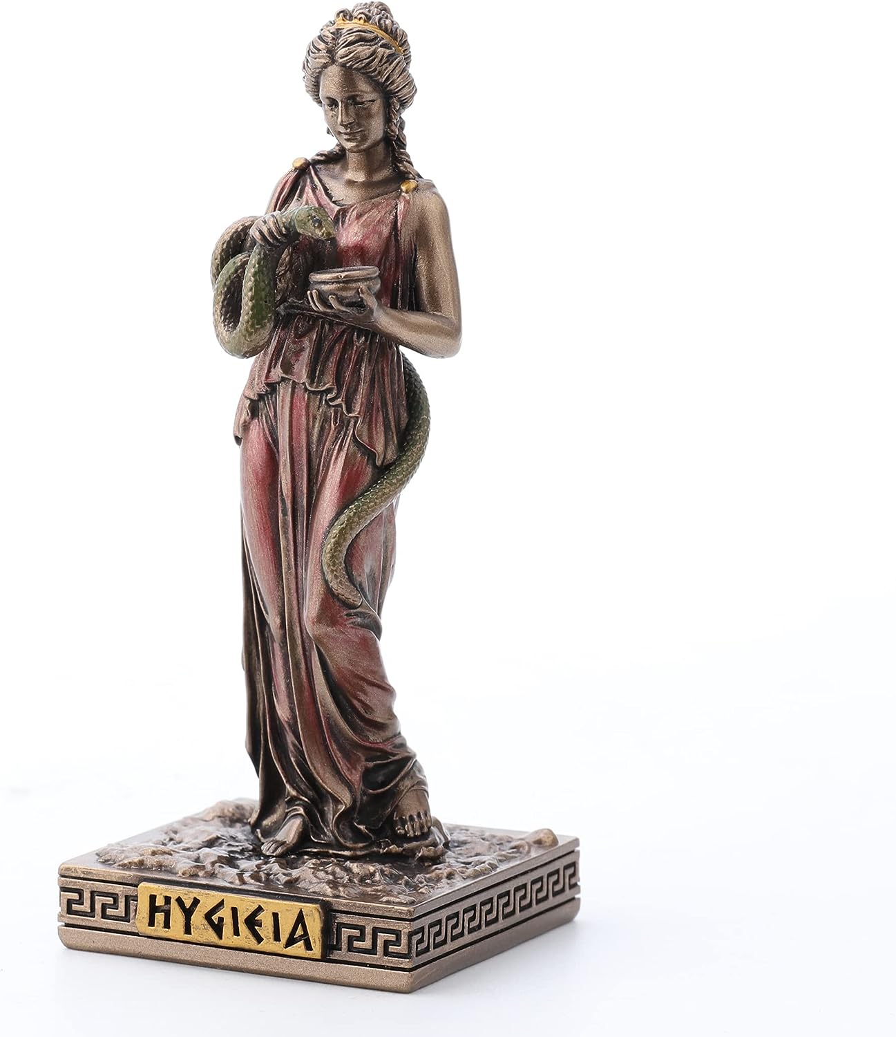 Hygieia Greek Goddess Of Health Painted Polystone