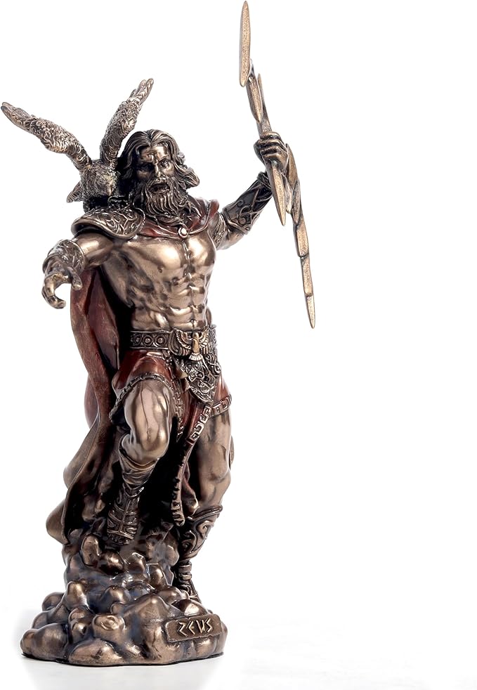 Zeus The Greek God Of The Sky Cold Cast Bronze Finish