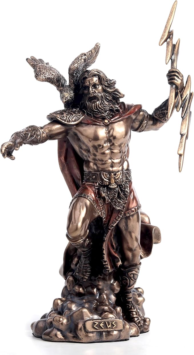 Zeus The Greek God Of The Sky Cold Cast Bronze Finish