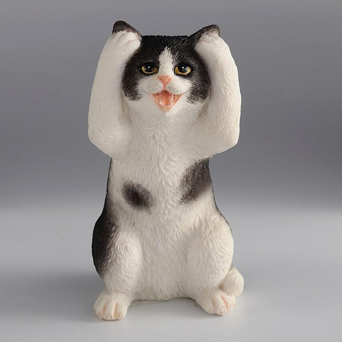 Three Wise Striped Kittens See No Hear No Speak No Evil