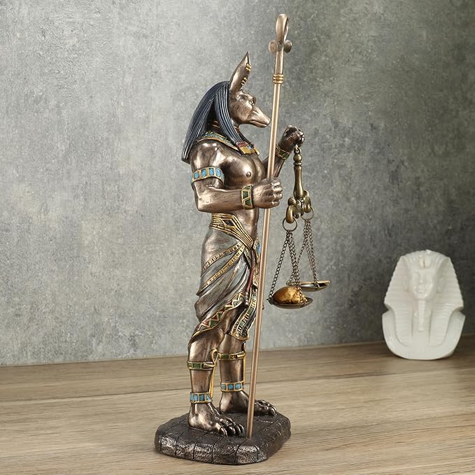 Anubis Holding Ankh And Scale