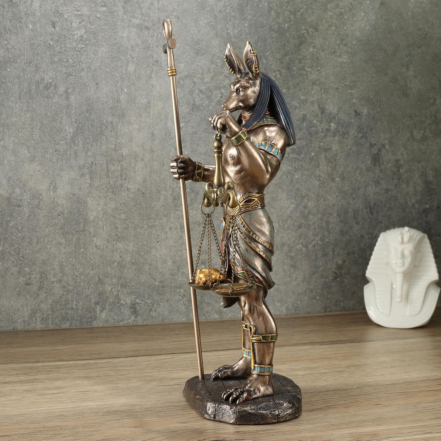 Anubis Holding Ankh And Scale