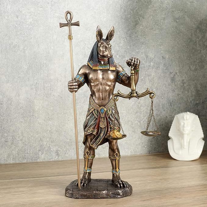 Anubis Holding Ankh And Scale