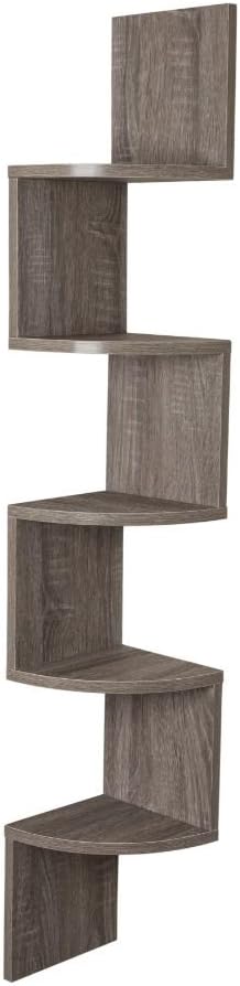 Large Laminated Corner Wall Mount Shelf