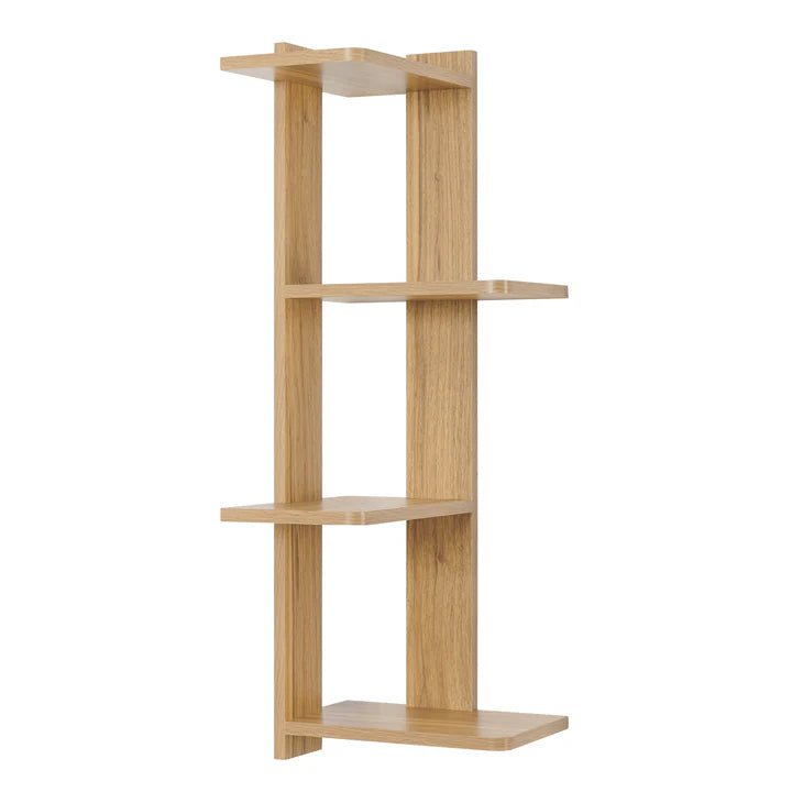Alvar Corner 4-Tier Floating Ledge Column Wall Shelf