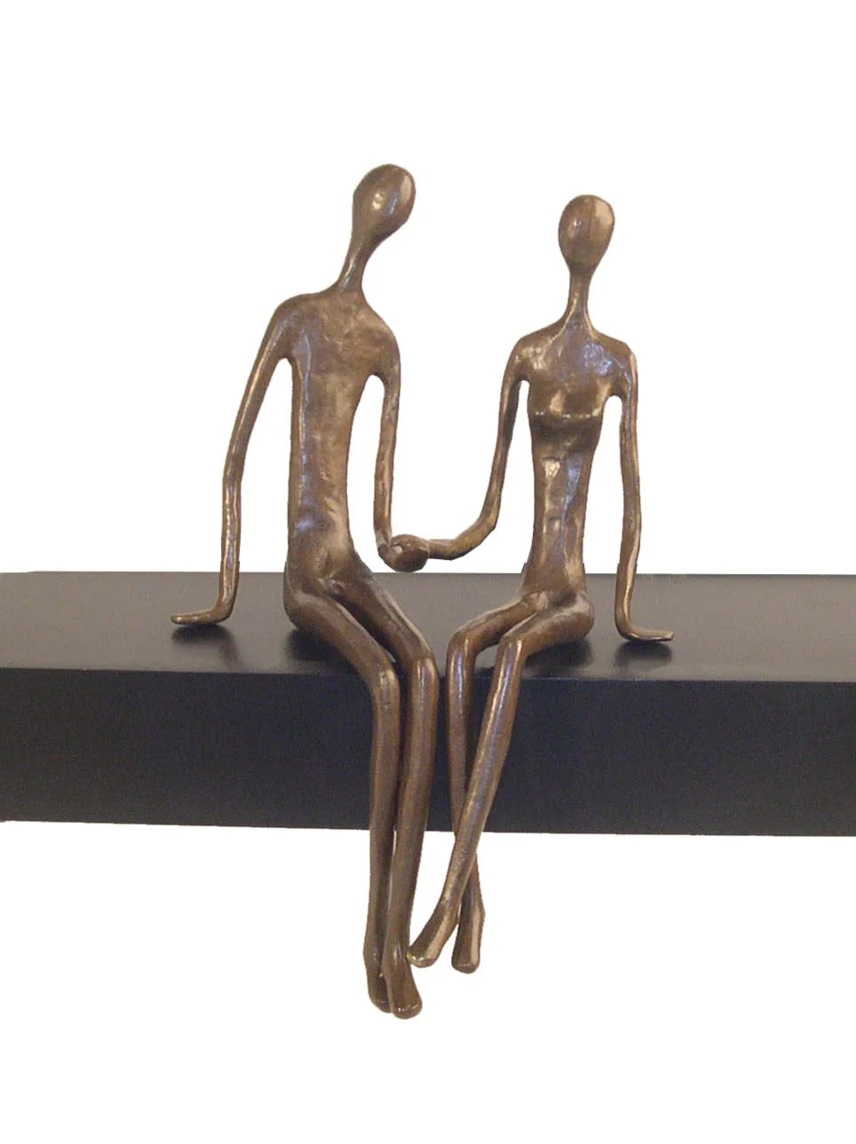 Danya B. Sitting Couple Cast Bronze