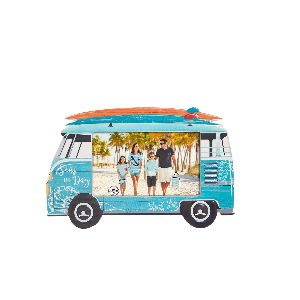 4 in. x 6 in. Blue Surf Bus Picture Frame